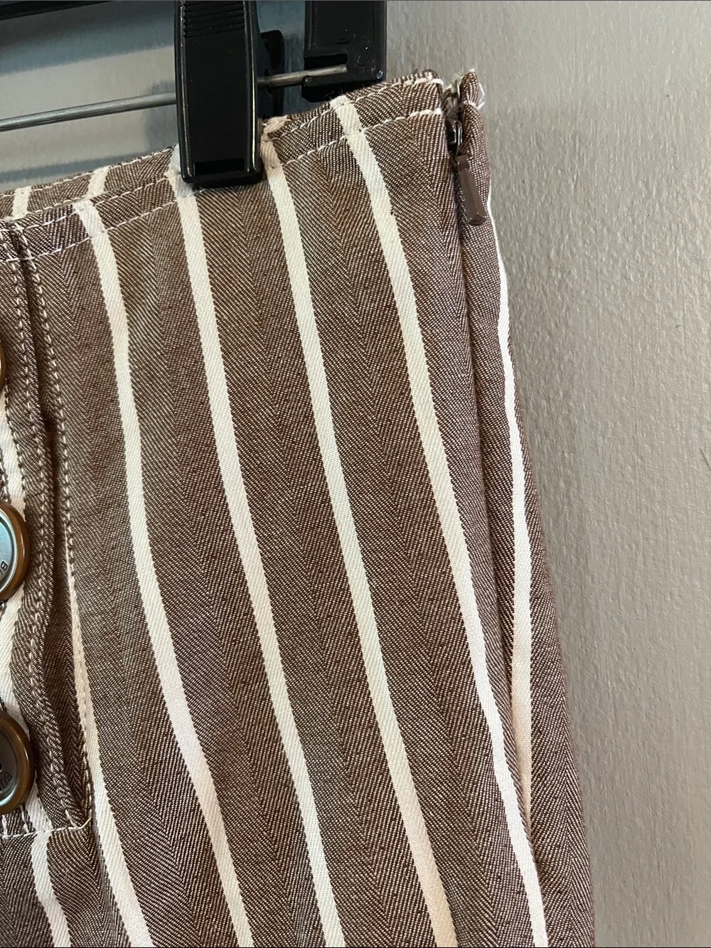 Tory Burch High Waist Sailor Striped Cotton Pants Size 6‎